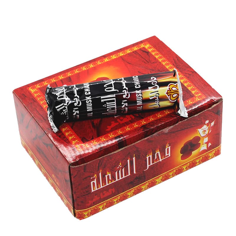 Quickly burning charcoal and wood carbon home barbecue charcoal cigarette charcoal outdoor grilled barbecue tobacco carbon mechanism charcoal can hit logo 2