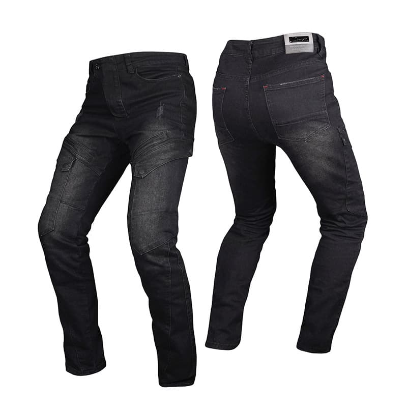 Jeans for cycling, summer equipment, knee pads, off-road trousers, elastic racing car, fall protection 5