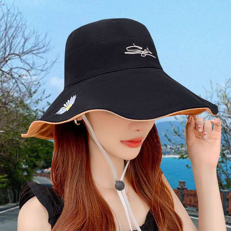 Summer beach travel hat solar-powered, sun protection, Korean style