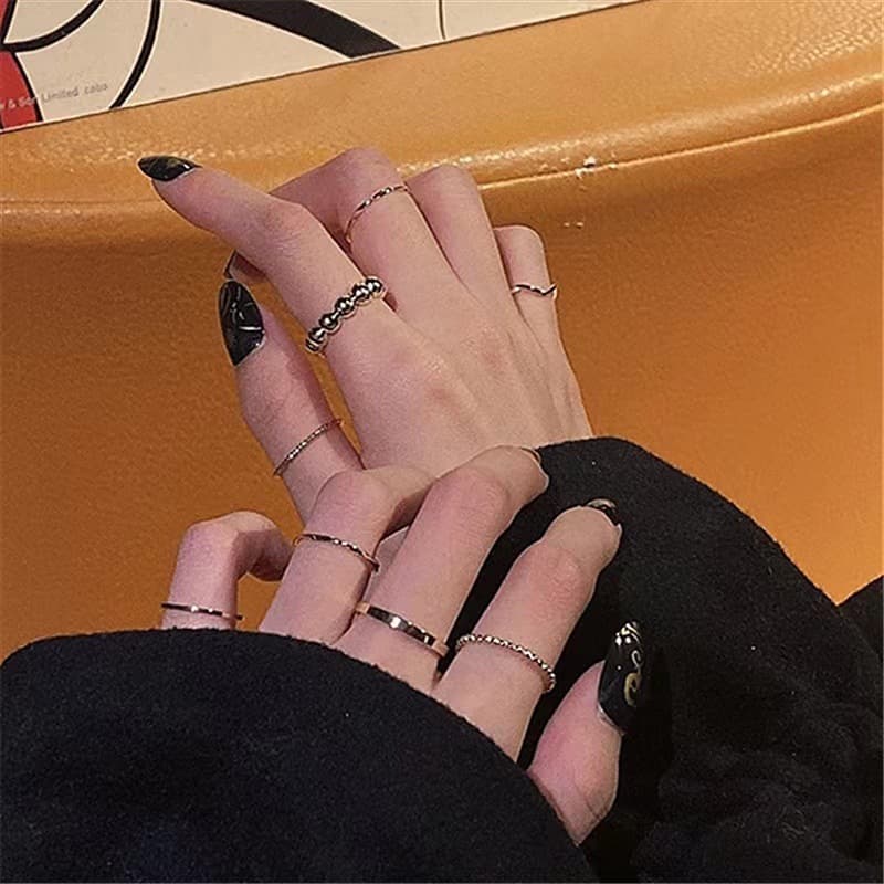 Brand ring, Korean style, simple and elegant design, for beloved, does not fade 3
