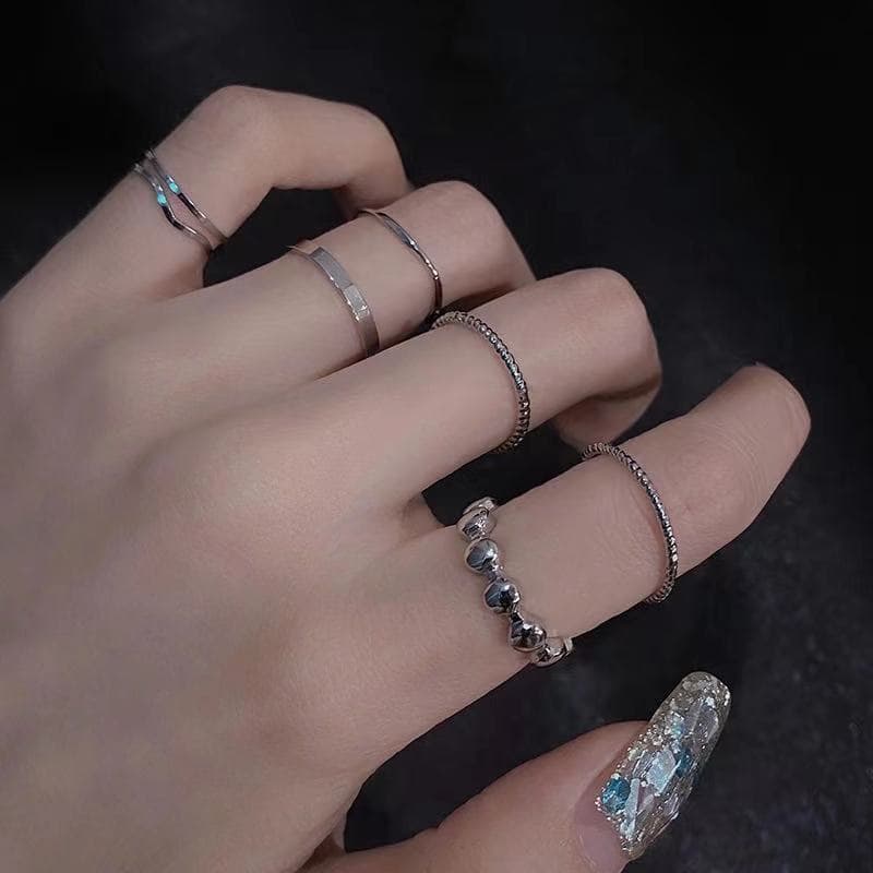 Brand ring, Korean style, simple and elegant design, for beloved, does not fade