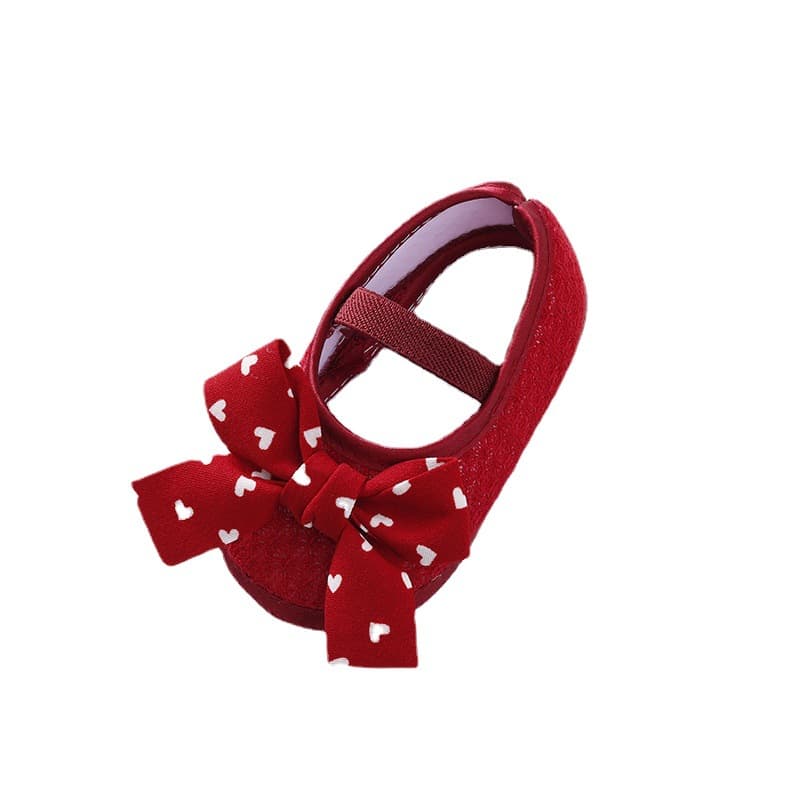 Children's shoes with bow for early age, Collection Year 2022, princess style, 0-3-6-10 month, soft sole 5