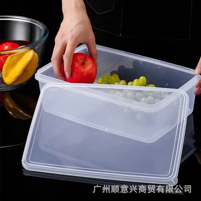 Rectangular Clear Food Storage Container with Lid 4