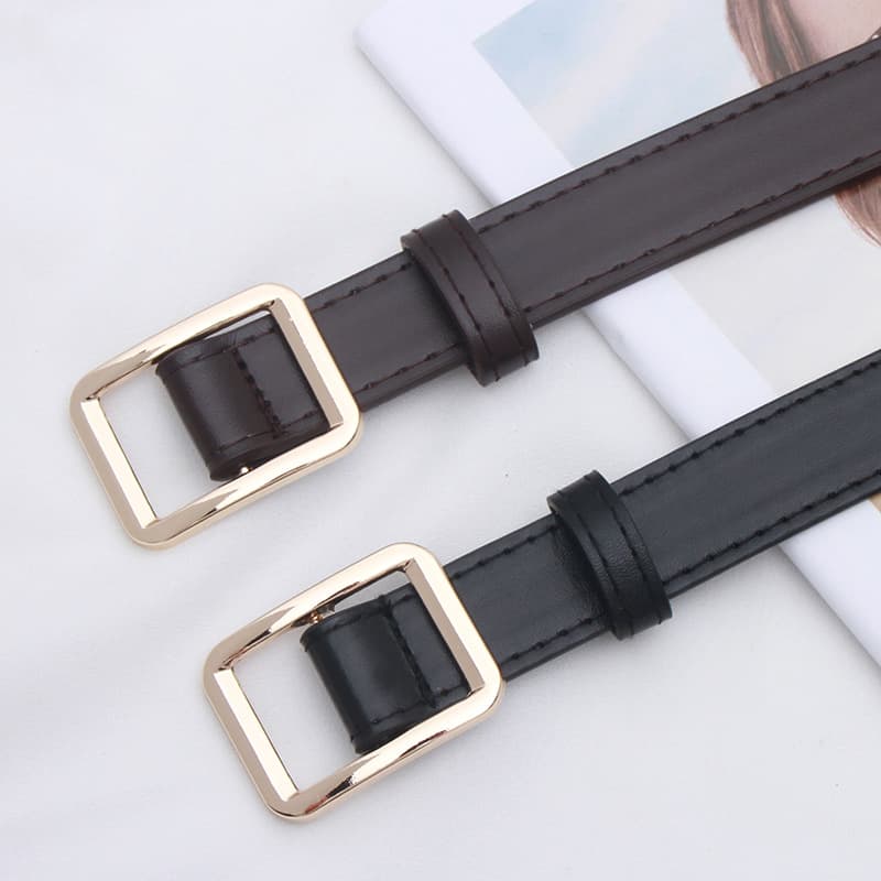 Belt, universal black fashionable retro men's brand jeans for students, women's style 3