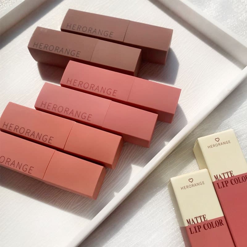 HERORANGE Emotional matte lipstick, translucent shading 2