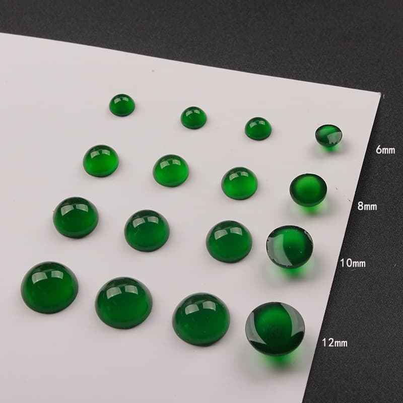 Green agate gemstone for ring, accessories, Chinese hairpin, stone inlay, cat's eye, DIY, with gem 2