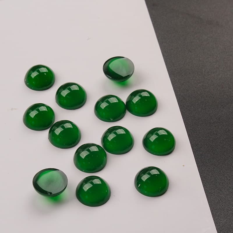 Green agate gemstone for ring, accessories, Chinese hairpin, stone inlay, cat's eye, DIY, with gem 4