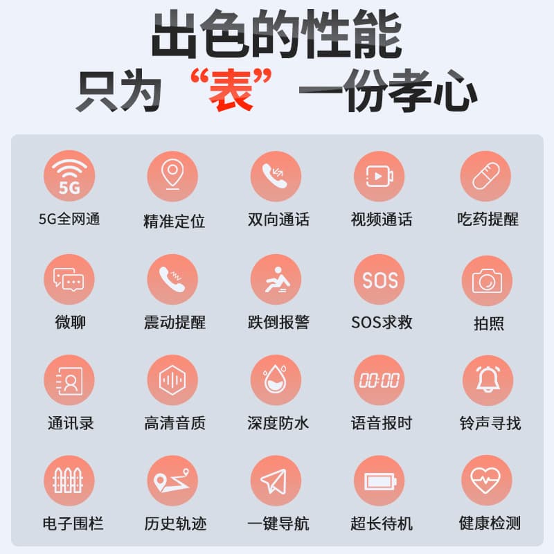 With synchronisation with phone, protective smart watch for elderly, new collection, anti-lost, tracks heartbeat 3