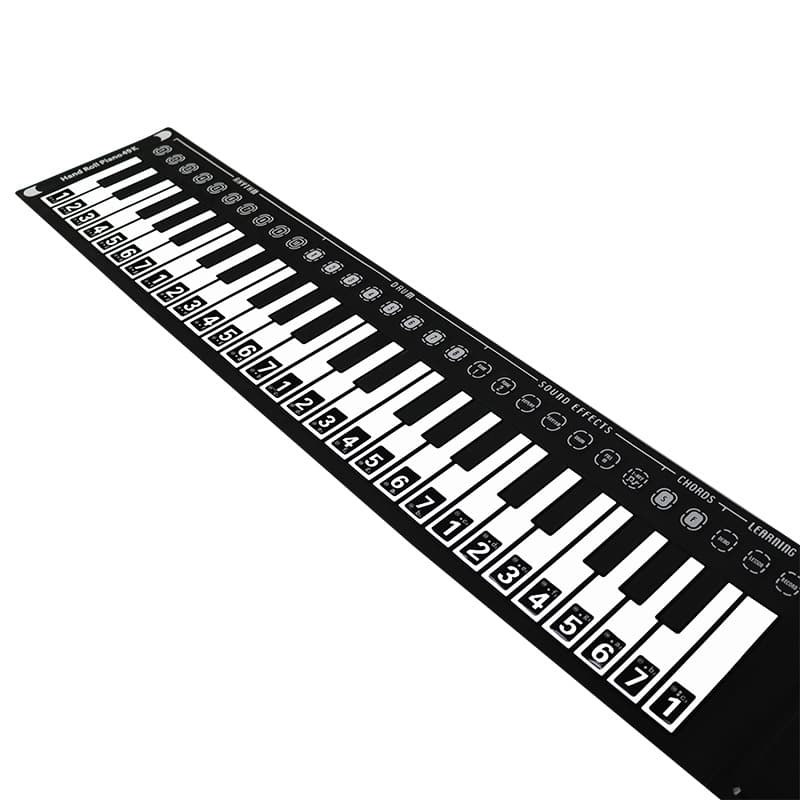 Universal black electronic piano, keyboard, sticker, 49 keys, 61 keys, 88 keys 5
