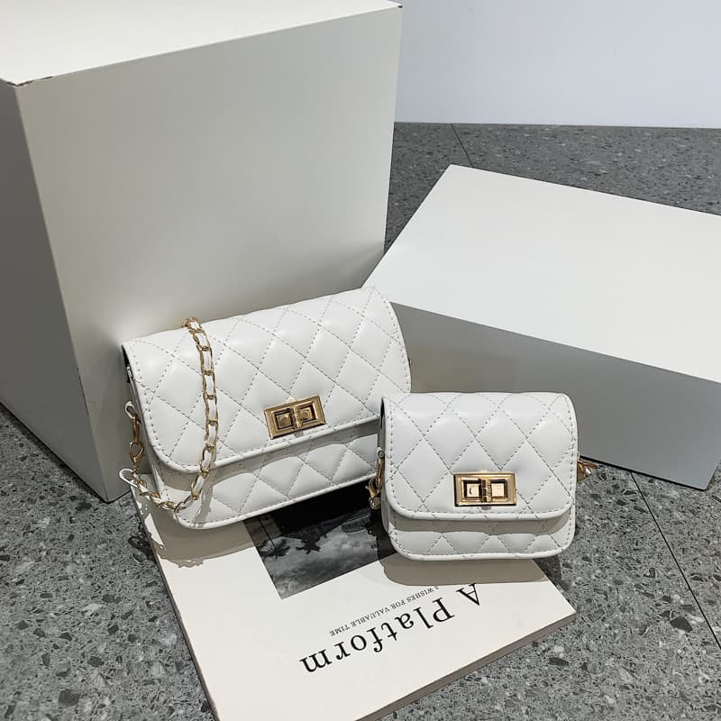 Retro trend one-shoulder bag with diamond pattern for leisure, small bag, Korean style, internet celebrity 4