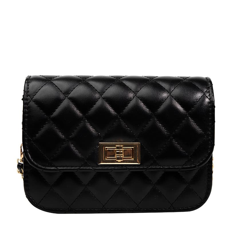 Retro trend one-shoulder bag with diamond pattern for leisure, small bag, Korean style, internet celebrity 5