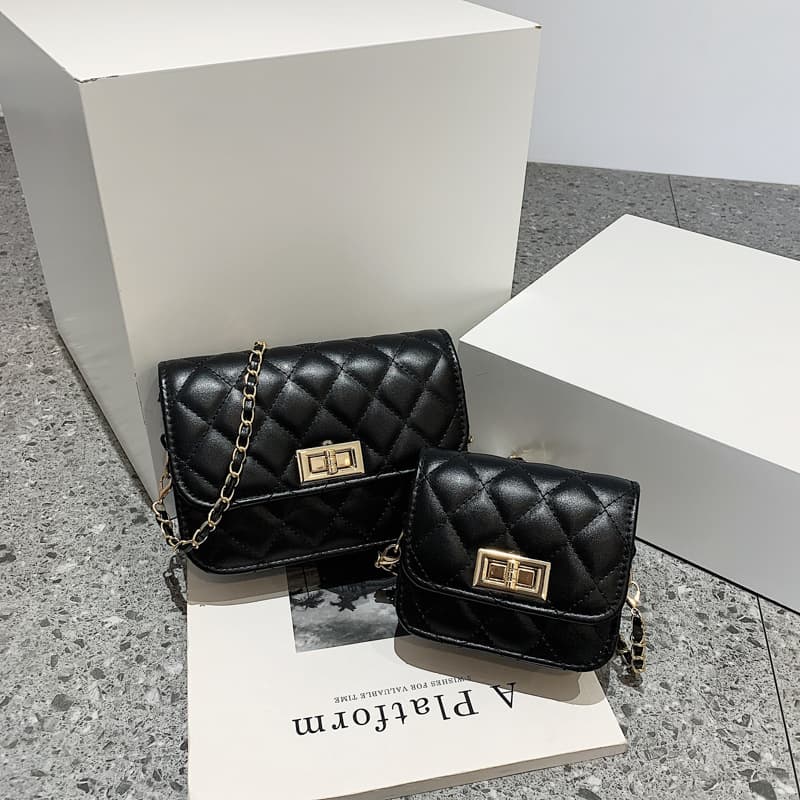 Retro trend one-shoulder bag with diamond pattern for leisure, small bag, Korean style, internet celebrity