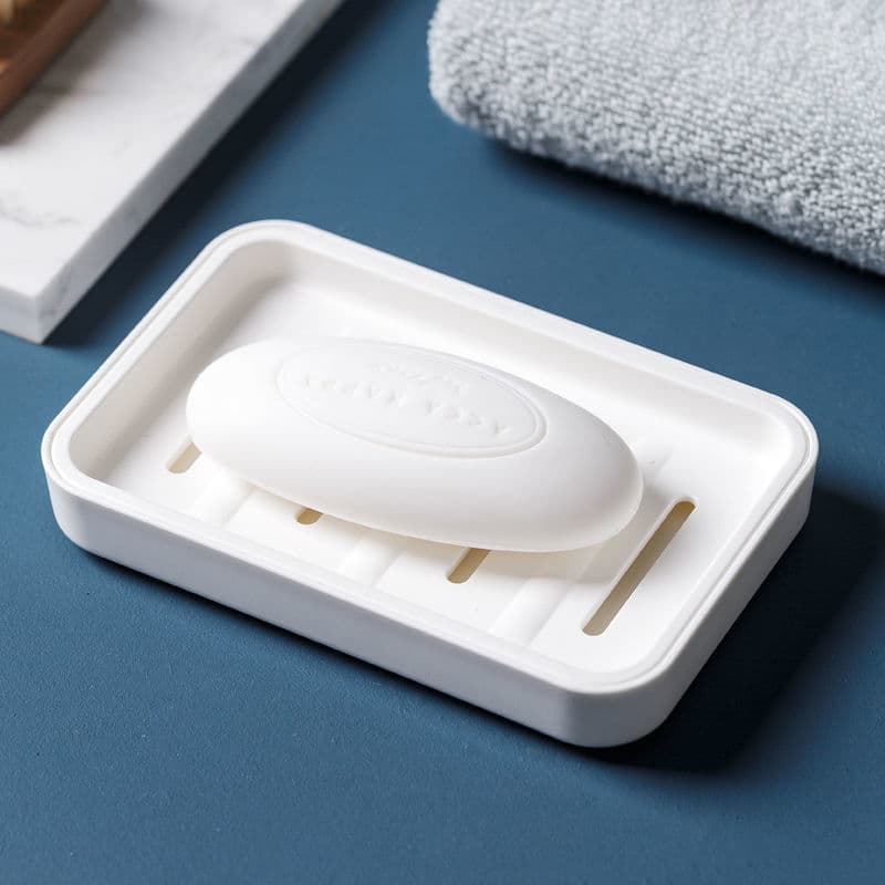 Japanese double-layer drying rack, plastic waterproof soap holder 4