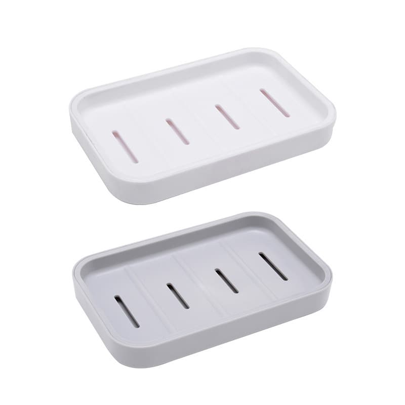 Japanese double-layer drying rack, plastic waterproof soap holder 5