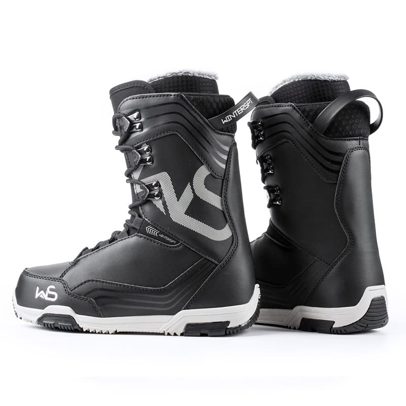 WS Snowboard boots, all-terrain regional snowboard boots, waterproof men's and women's snowboard shoes, flat patterned ski boots 3
