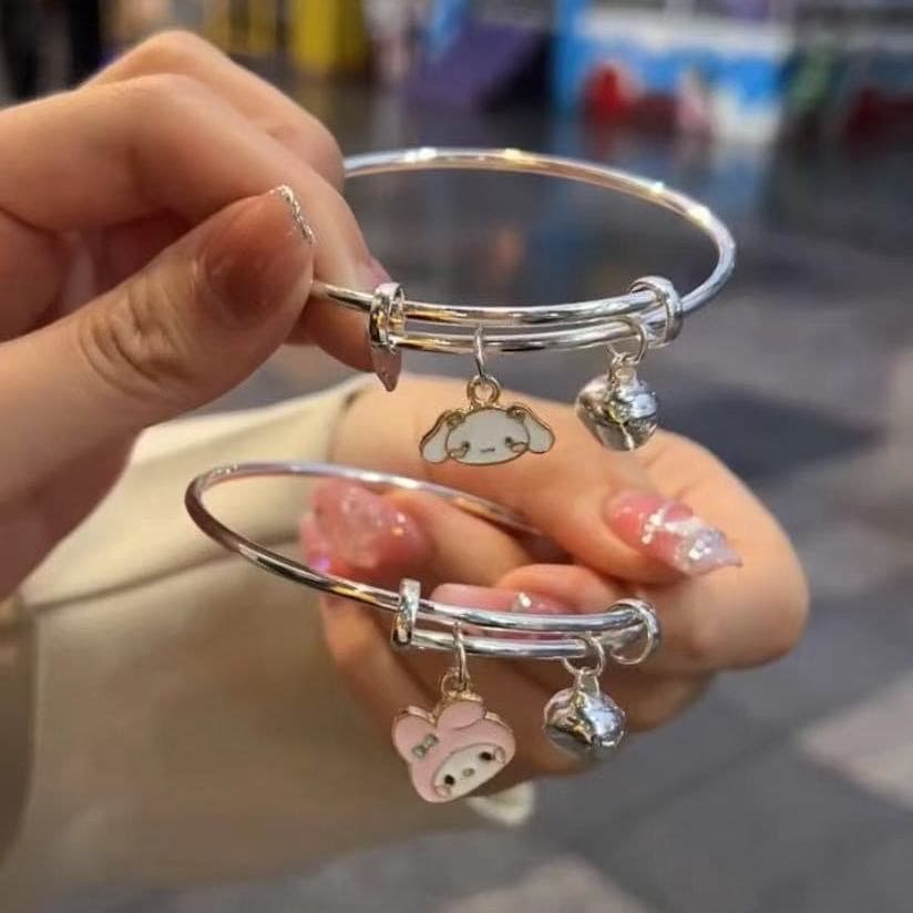 Sanrio, cute cartoon small bell, women's bracelet for students, Korean style 3