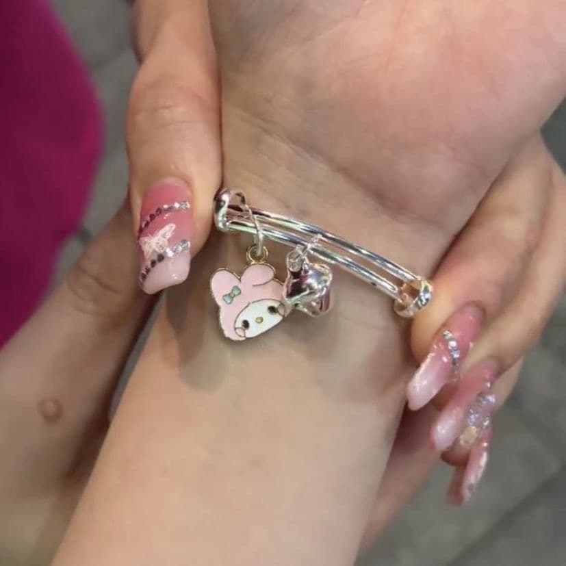 Sanrio, cute cartoon small bell, women's bracelet for students, Korean style