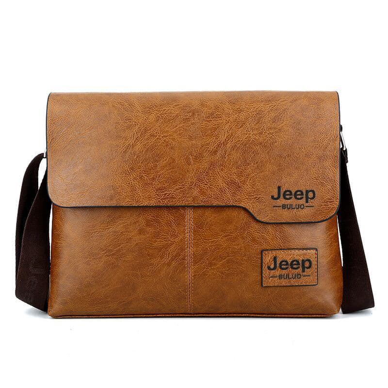 Men's official document bag business shoulder mesengers horizontal bag