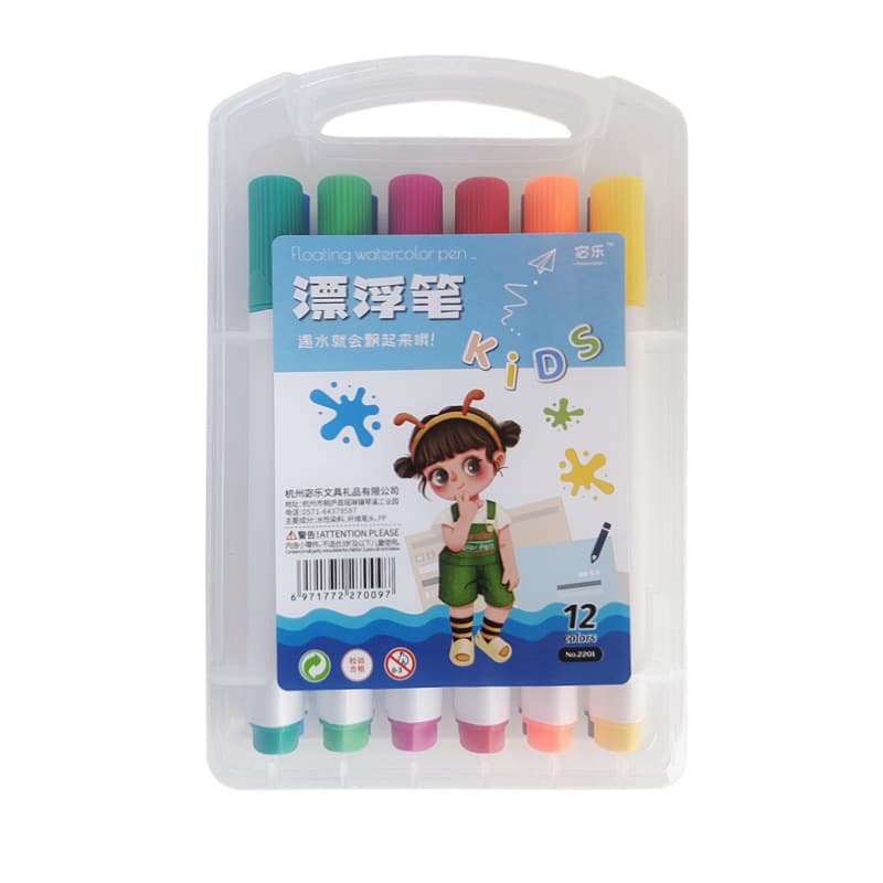 Triangular watercolour, crayons, water children's magic float, internet celebrity, 12 colors 5