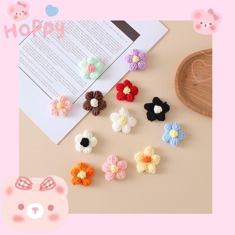 Cloth solar-powered, cute brooch, children's pendant, pin lapel pin, linen bag, accessory, flowered, DIY, Birthday gift 2