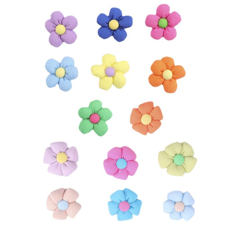 Cloth solar-powered, cute brooch, children's pendant, pin lapel pin, linen bag, accessory, flowered, DIY, Birthday gift 5