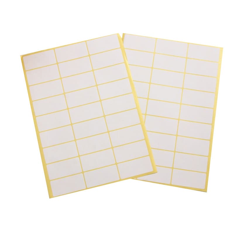 Office and school custom-made glossy inner-cut white matte writing double-adhesive paper stationery A4 self-adhesive label stickers 5