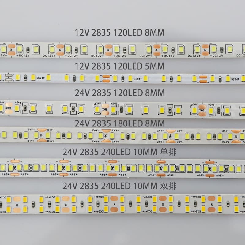 (Wholesale), LED light strip, self-adhesive atmospheric lamp, 24v, comfortable light spectrum, 8mm 3