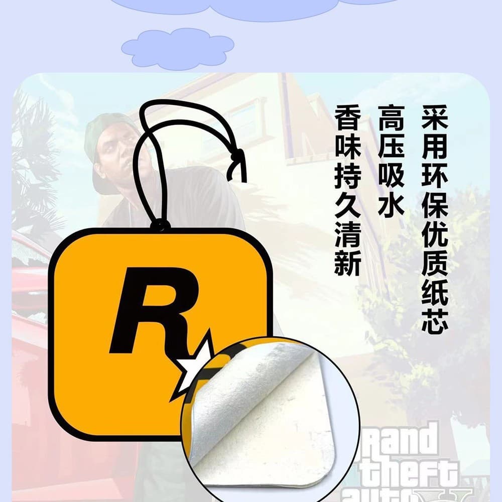 Individual aromatherapy, cartoon pendant, cards, custom-made, with your logo imprint, print 3