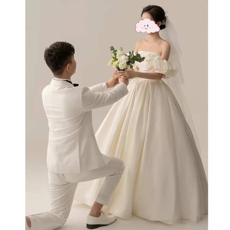 Wedding dress, spring bra top for bride, for teenagers, lace dress 2