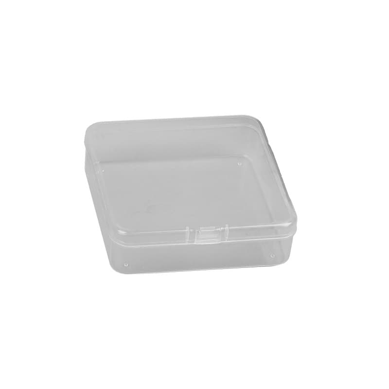 Square transparent plastic earplugs, accessory, storage box with beads 5
