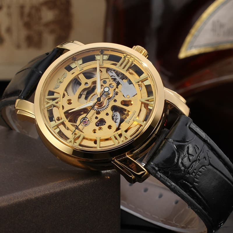 Fashionable trend mechanical skeleton, automatic men's watch 2