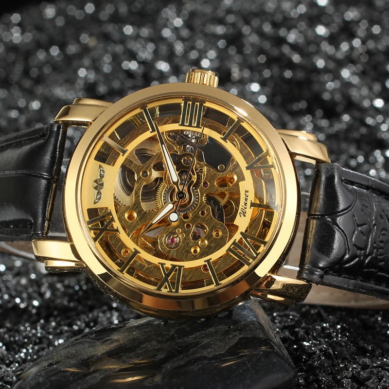 Fashionable trend mechanical skeleton, automatic men's watch 3