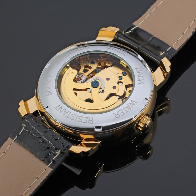 Fashionable trend mechanical skeleton, automatic men's watch 5