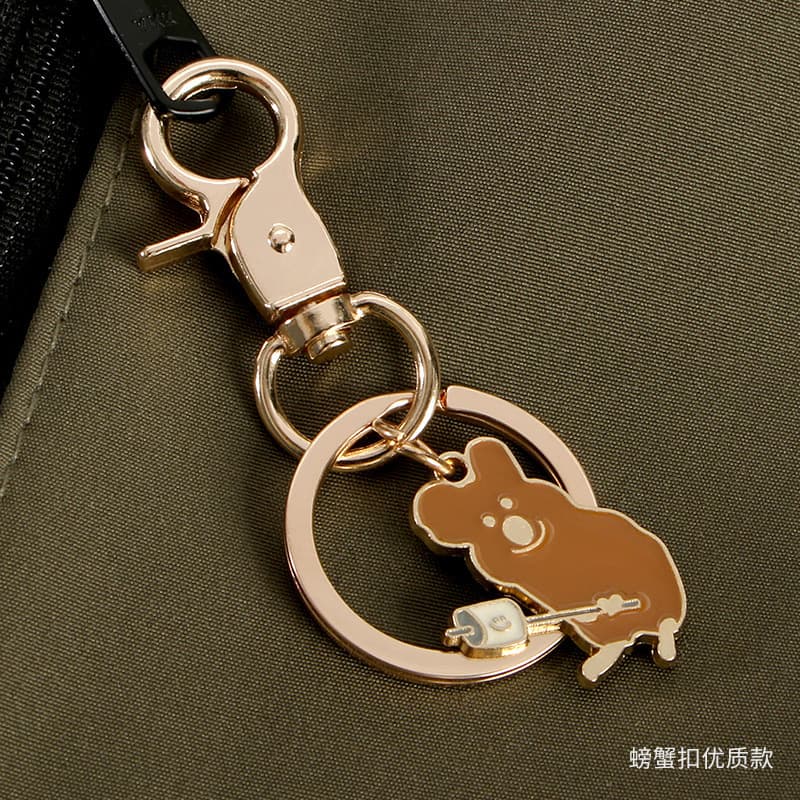 Factory spot wholesale zinc alloy hanging alloy plating dog buckle door buckle crab keychain luggage accessories 4
