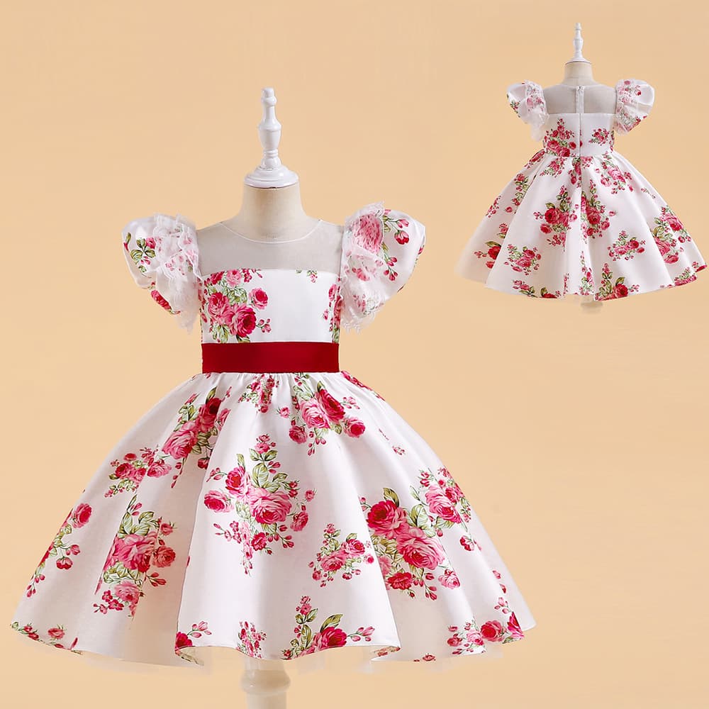 Children's evening dress with bow, Amazon