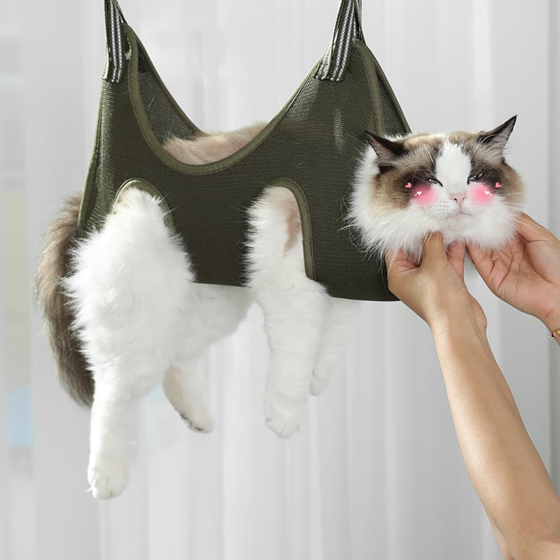 Thickened multifunctional cat washing bag kitten bathing tool cat bathing bag fixed bag multifunctional anti-scratch cat bag