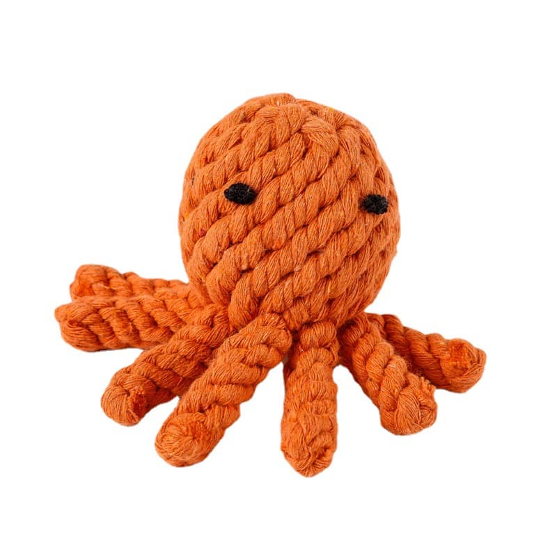 Temu's popular pet toys dog rope knot toys woven animal shape teething rope dog toys wholesale 5