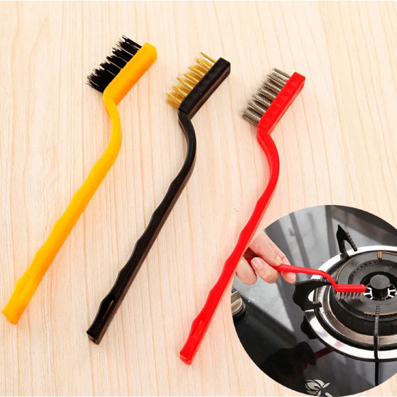 Brush, hygienic cooker, steel wire, 3 pieces 3