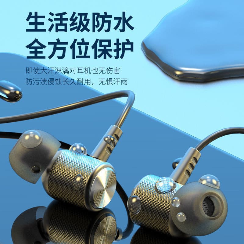 Neck -mounted stereo music, ear -eared neck, ears, running Bluetooth wireless headset long standby wholesale 4
