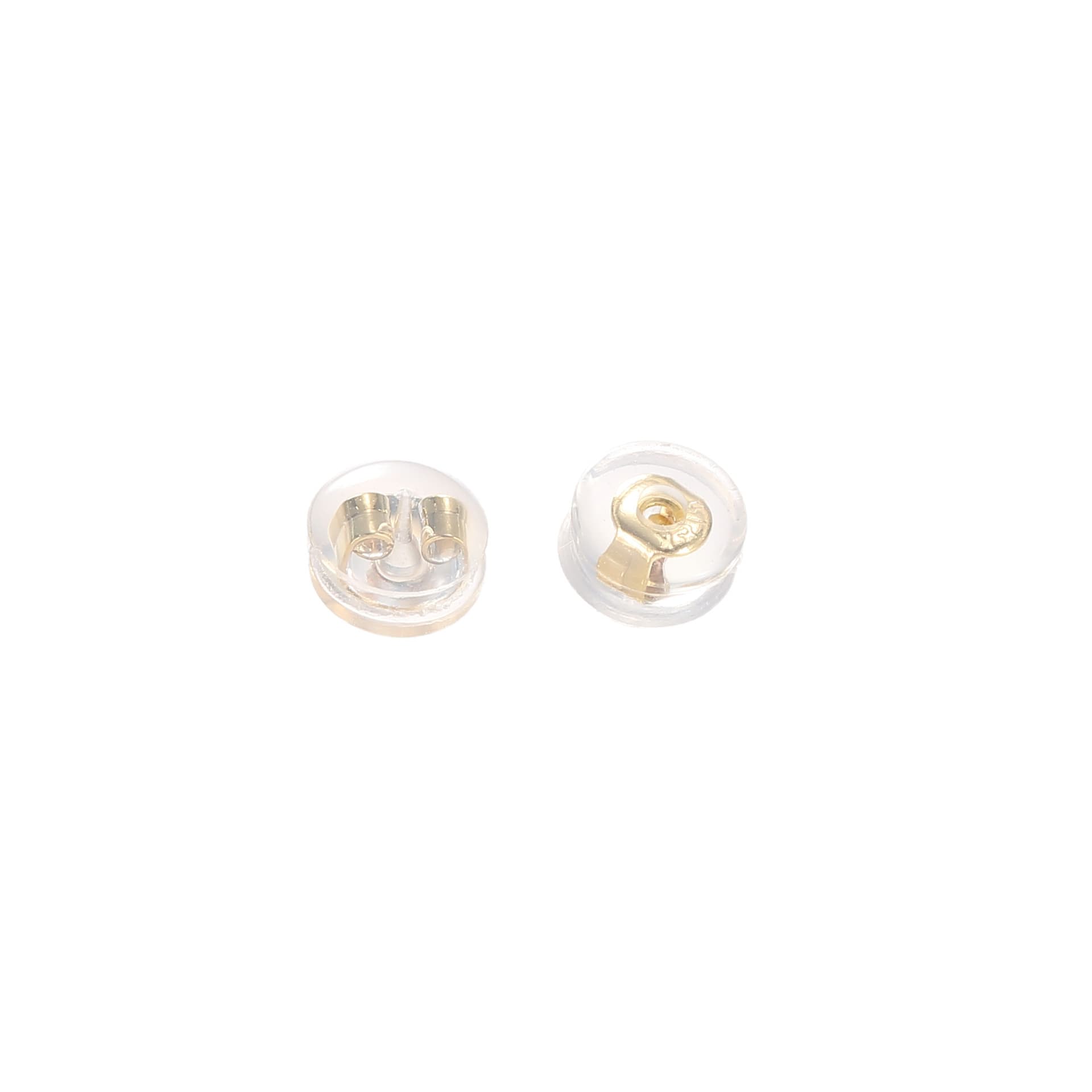 Silicone earplugs, transparent earrings, silver 925 sample 5