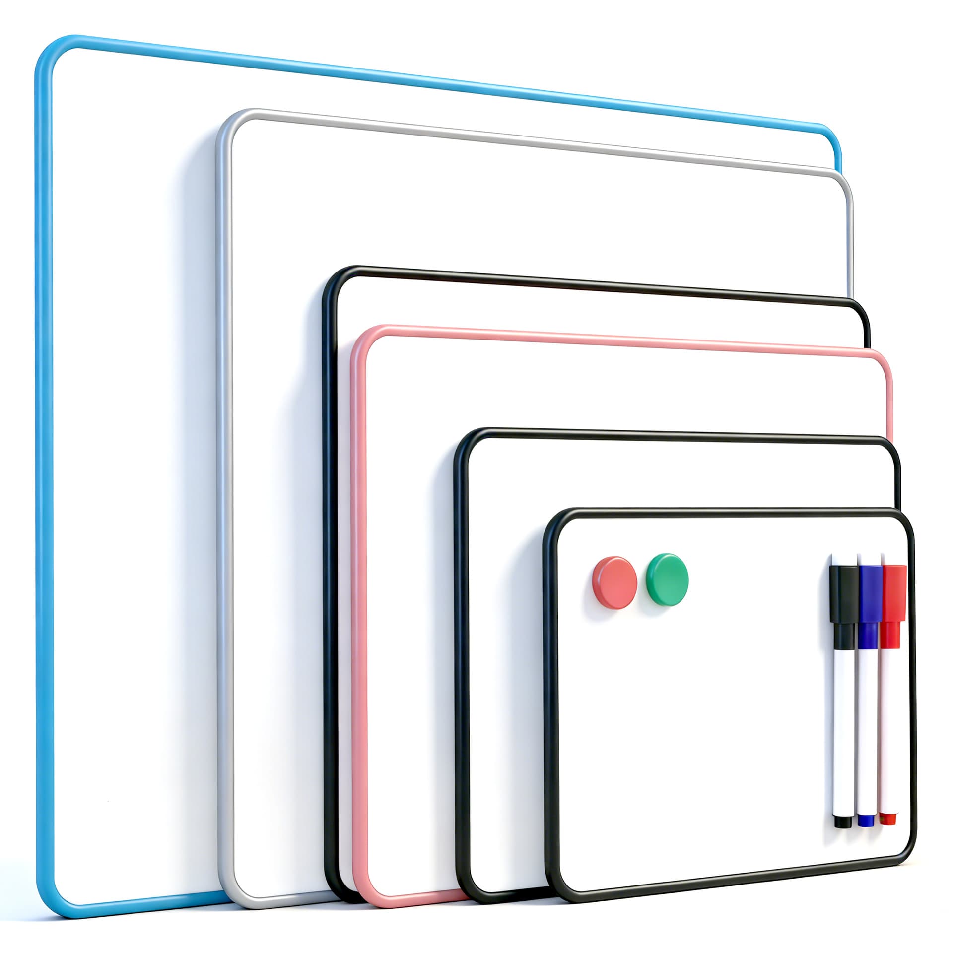 Writing board small whiteboard can be erased magnetic household notes display board live broadcast reminder children magnetic double-sided blackboard 2