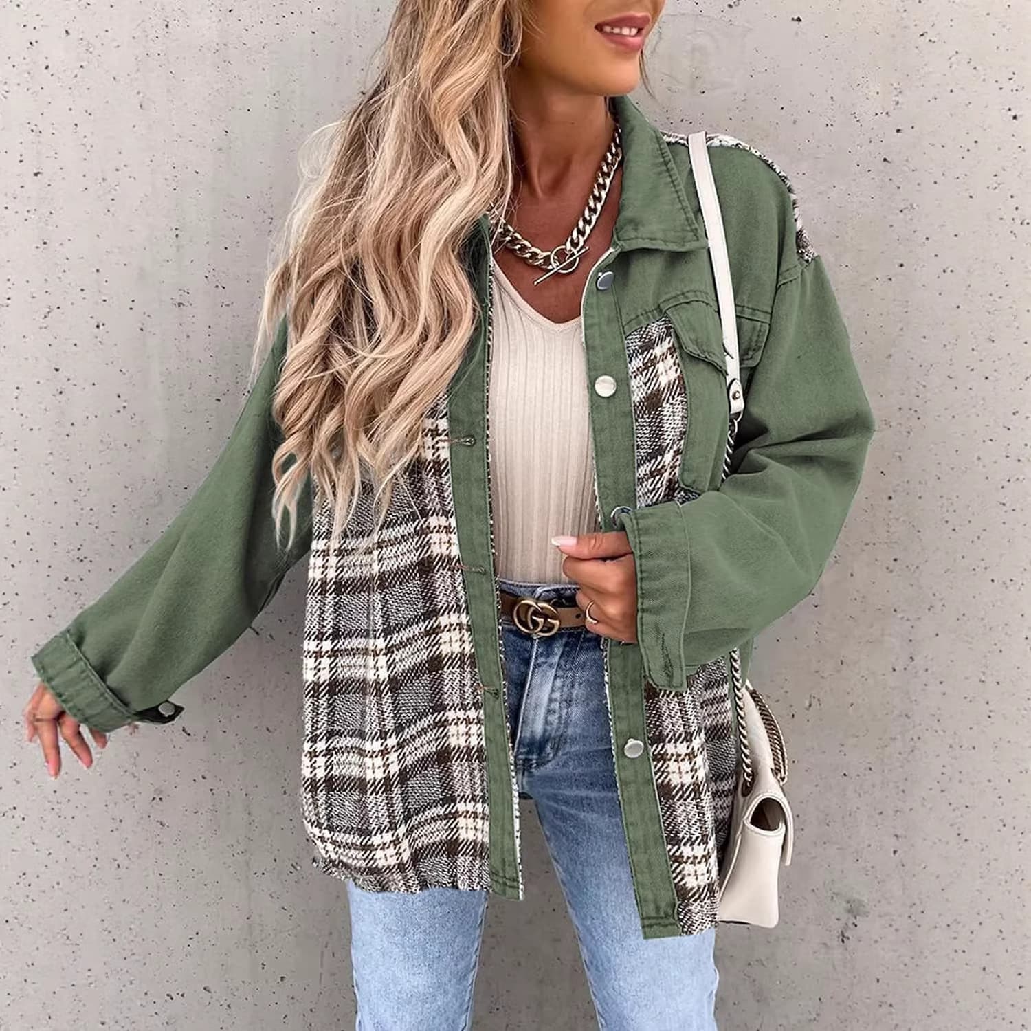 (Cross-border trading), demi-season denim jacket, long-sleeve, shirt, Amazon 3