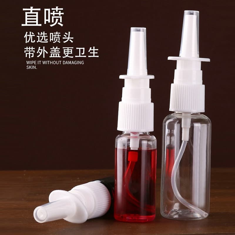 Bottle, transparent white sprayer, plastic nazal spray, 50 ml 2