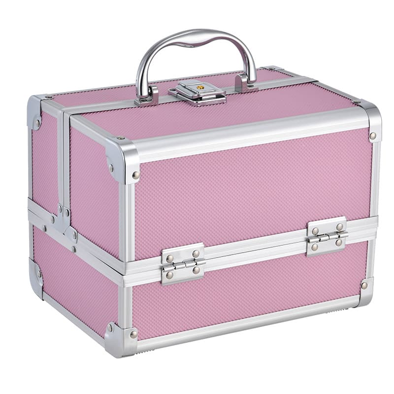 Handheld metal capacious storage box, professional multilayer mirror, aluminum alloy 2