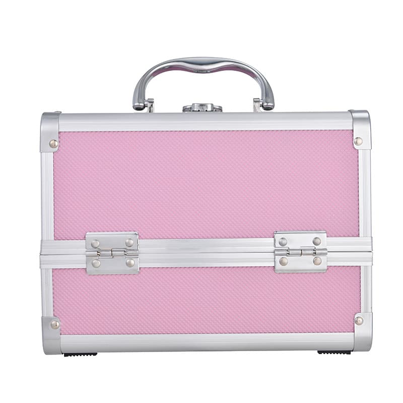 Handheld metal capacious storage box, professional multilayer mirror, aluminum alloy 4