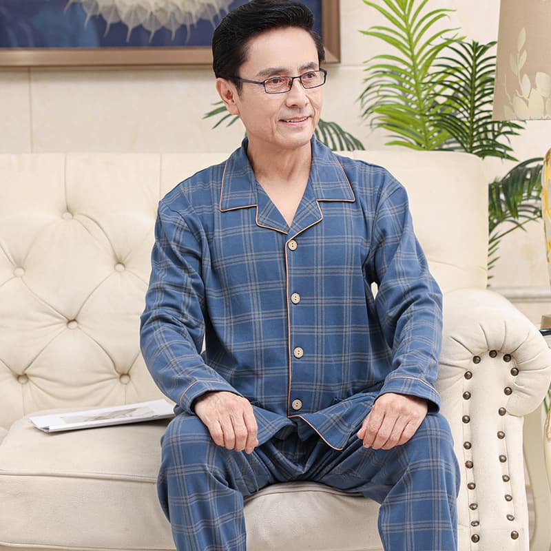 Demi-season long-sleeve pajama cardigan and trousers set 2