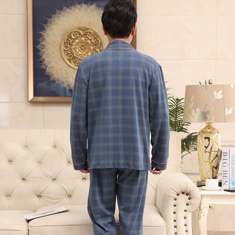 Demi-season long-sleeve pajama cardigan and trousers set 4