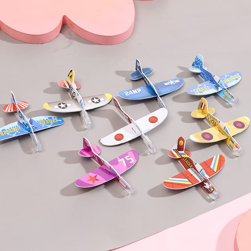 Small airplane from foam, travel toy for kindergarten, DIY, Birthday gift 3