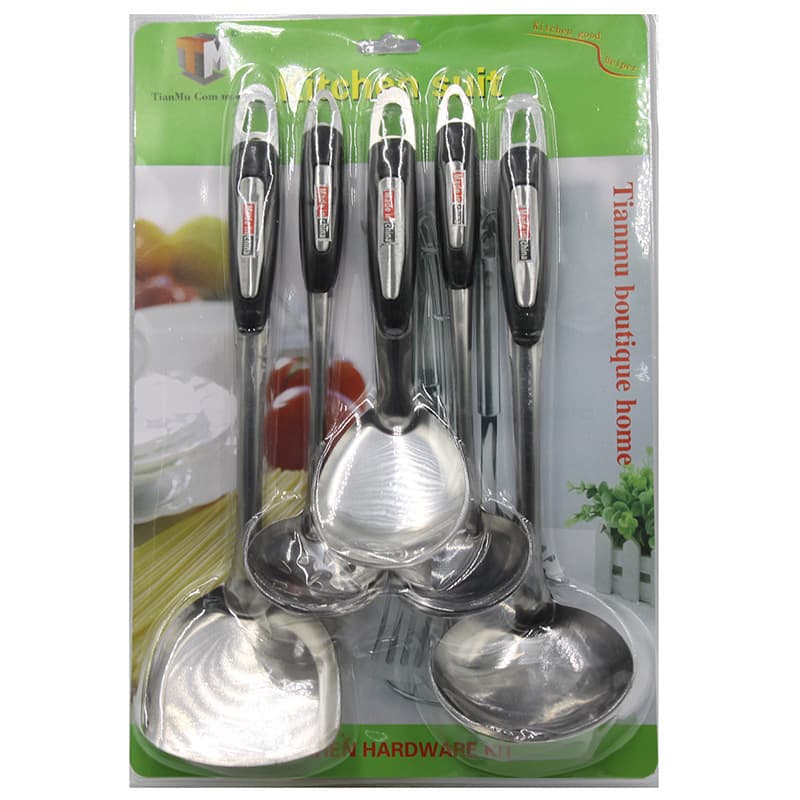 Kitchen Products Tianmu Stainless Steel Cooking Spacking Sand Light Powder Kitchenware Hot Pot Spoon Pot Pot Spot Spot Kit
