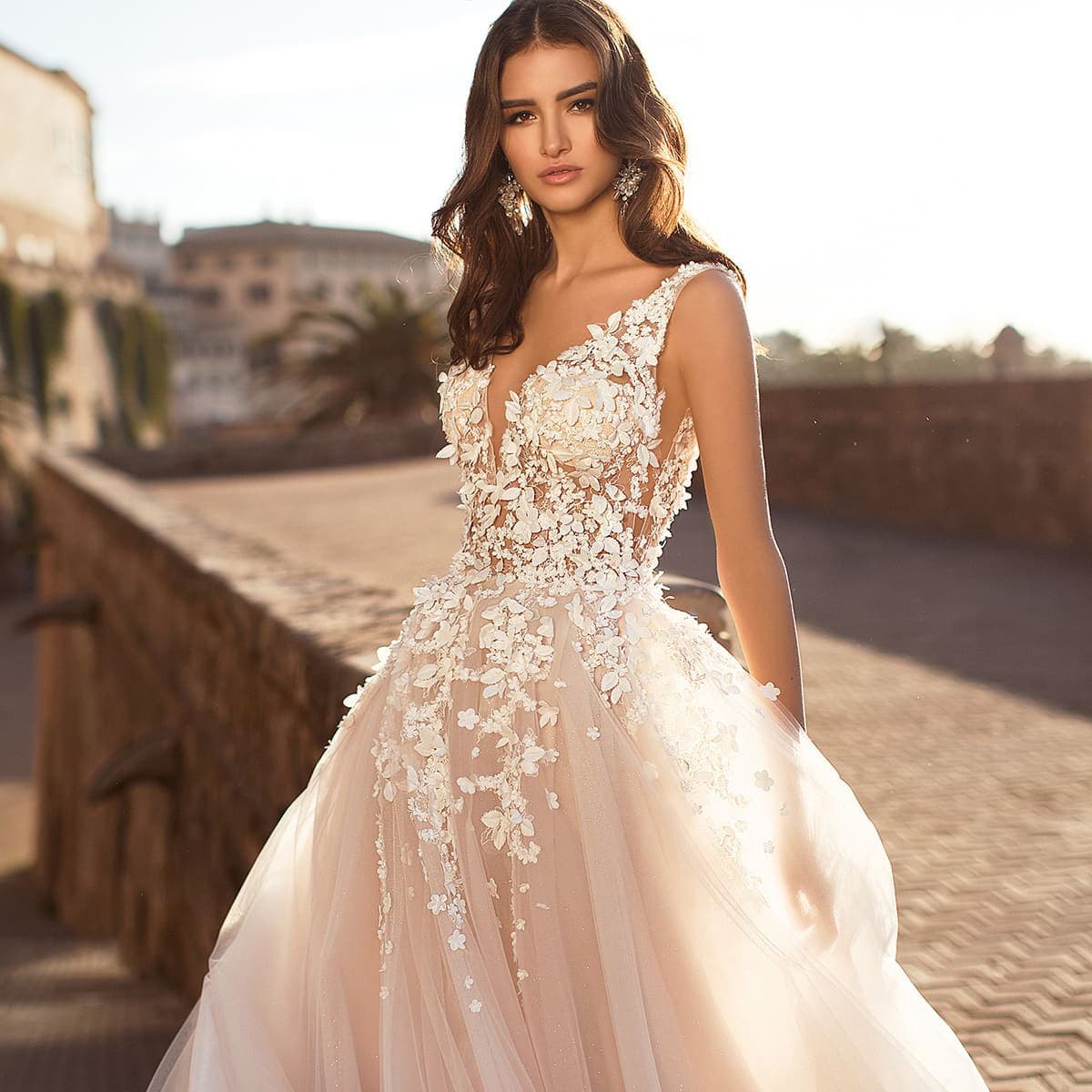 (Cross-border trading), summer sexy wedding dress sleevless, long skirt, European style, V-neckline 2